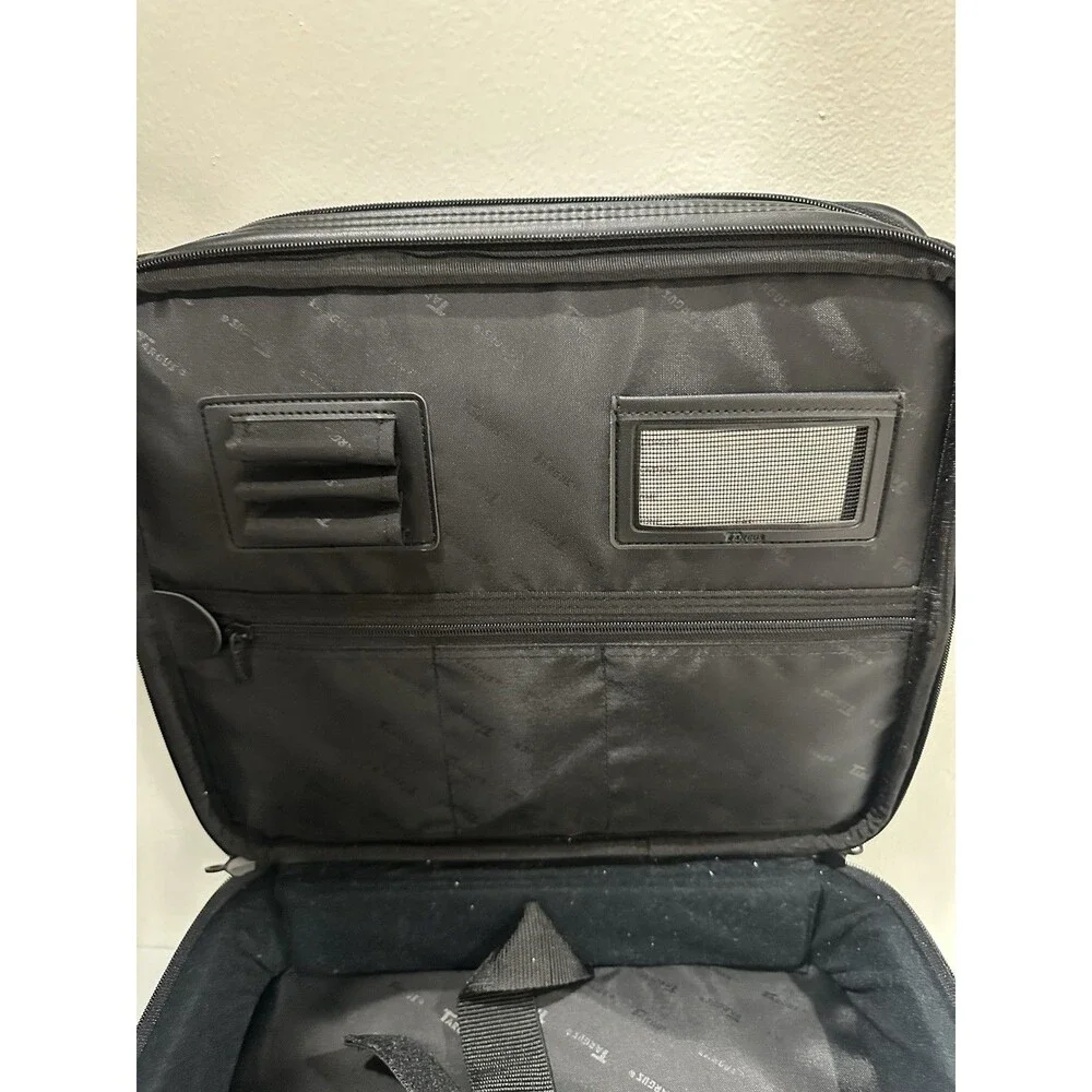 Targus Black Synthetic Leather Multi-Compartment Laptop / Briefcase Bag